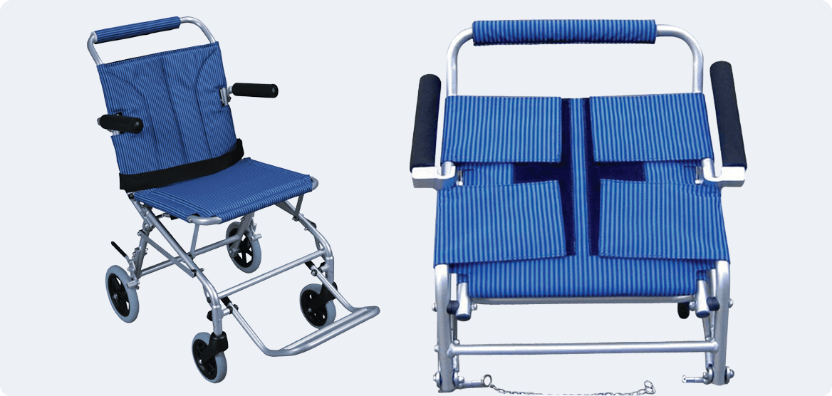 super light folding transport wheelchair
